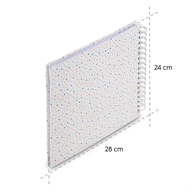 Hama album klasické spirálové CONFETTI 28x24 cm, 50 stran