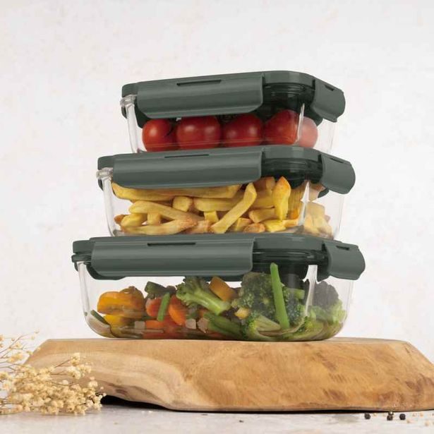 BERLINGERHAUS Dóza na potraviny sada 3 ks Matte Green Collection BH-8791