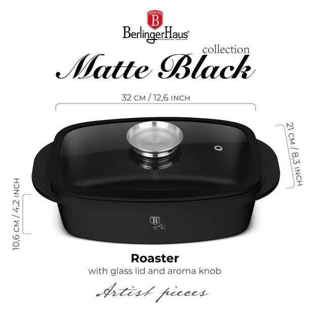BERLINGERHAUS Pekáč s poklicí s titanovým povrchem Matte Black Collection BH-8779