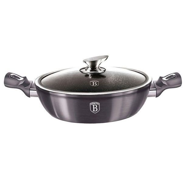 BERLINGERHAUS Pánev hluboká s poklicí 28 cm Carbon PRO Line BH-6898