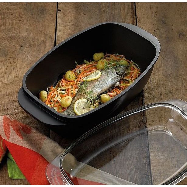 KELA Pekáč obdélníkový s poklicí 32 cm KERROS KL-15152