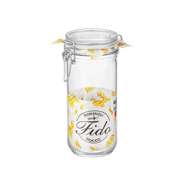 dóza 1,00l FIDO-Bormioli, d 9,8x21,5cm, patentní sklo