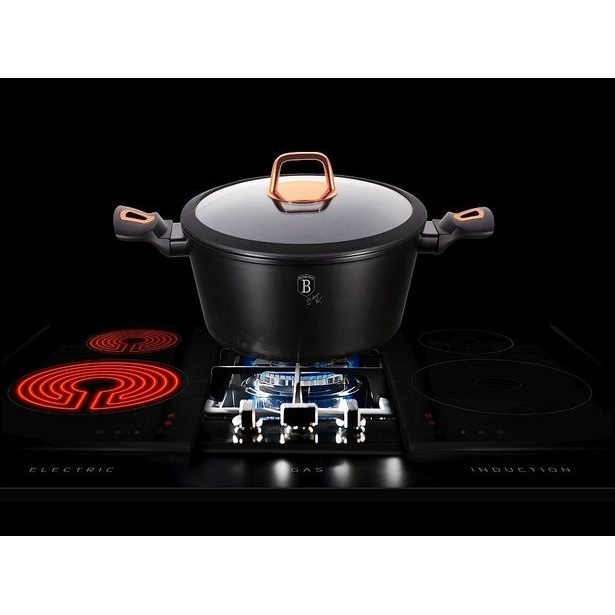 BERLINGERHAUS Sada nádobí s mramorovým povrchem 10 ks Black Rose Collection BH-8168