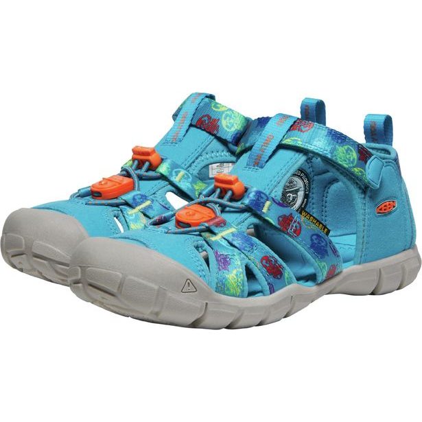 Sandály KEEN SEACAMP II CNX YOUTH smokey bear/fjord blue