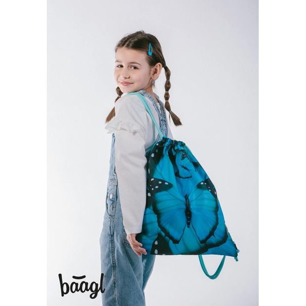 BAAGL SET 3 Ergo Buterfly: aktovka, penál, sáček