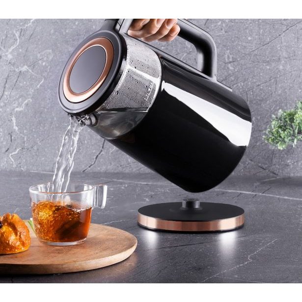 BERLINGERHAUS Rychlovarná konvice s regulací teploty digitální 1,7 l Black Rose Collection BH-9477