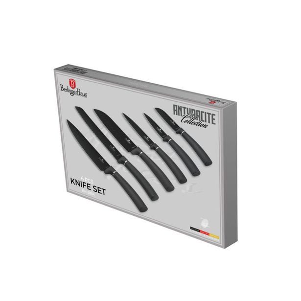BERLINGERHAUS Sada nožů 6 ks antracit Collection BH-2894