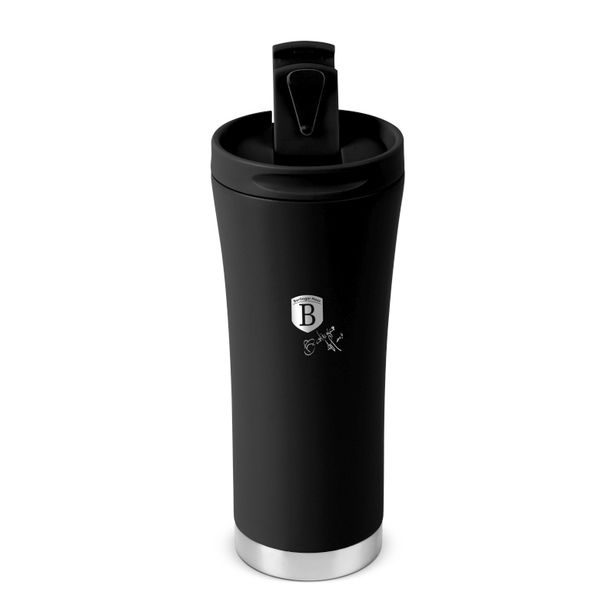 BERLINGERHAUS Termohrnek s dvojitou stěnou nerez 0,5 l Matte Black Collection BH-8751