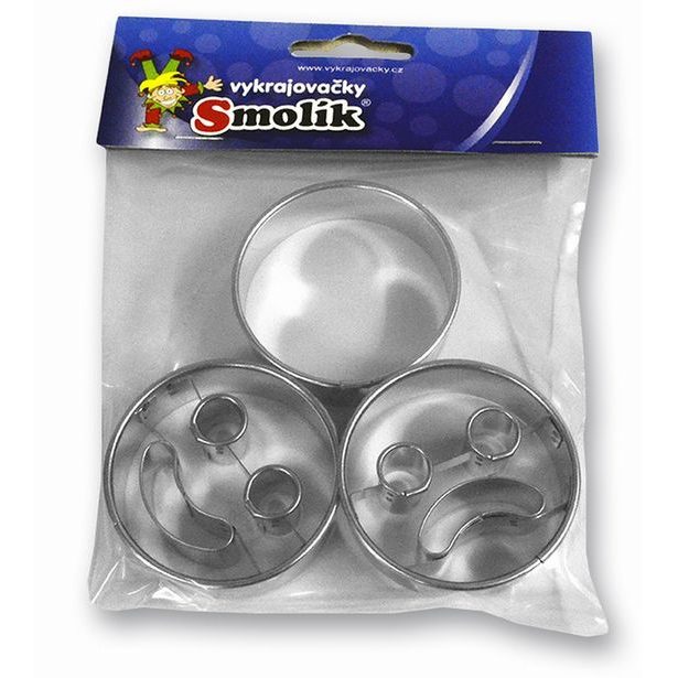 vykr. 0777 Smajlíci, sada-3ks