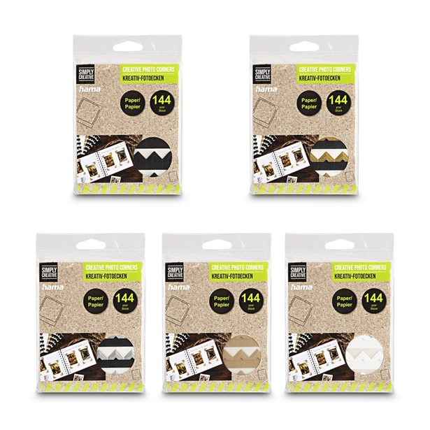 Hama fotorůžky samolepící, různé barvy, balení 20 setů (cena je uvedená za 1 set)