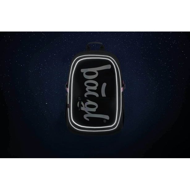 BAAGL Školní batoh Core Metallic Holo