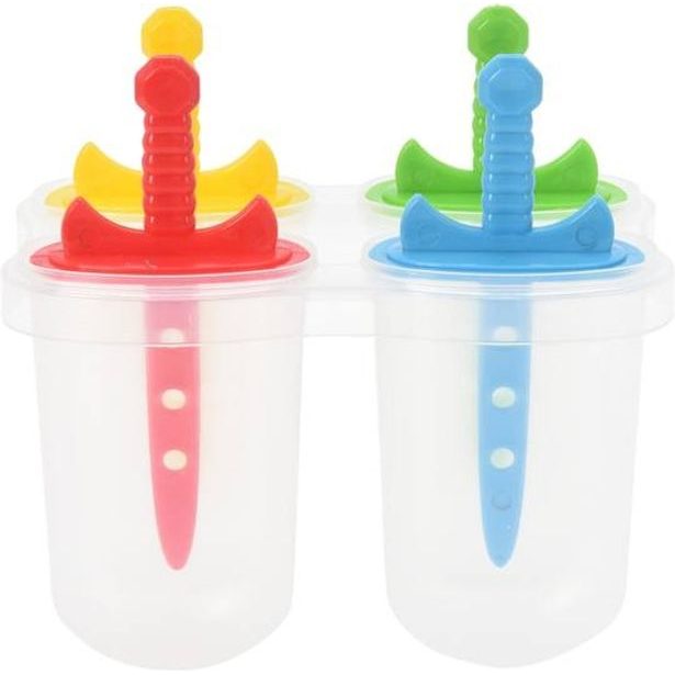 tvořítko na 4ks nanuků, mix barev, plast