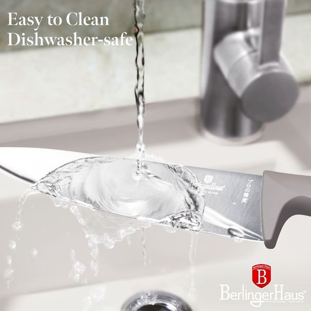 BERLINGERHAUS Sada nožů s prkénkem 6 ks Taupe Collection BH-2967