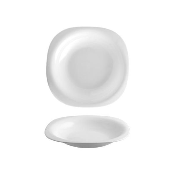 Cegeco TALÍŘ POLÉVKOVÝ ČTYŘHRANNÝ BOREAL, 22X22 CM, OPAL_hamashop