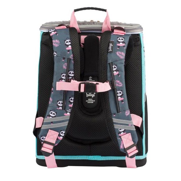 BAAGL SET 3 Zippy Panda: aktovka, penál, sáček Baagl