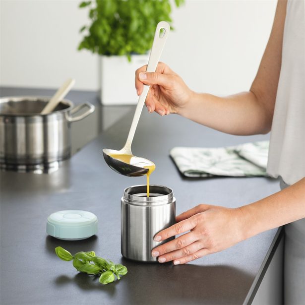 Xavax To Go, tepelněizolační nádoba, na polévku/zmrzlinu, 500 ml, stříbrná/pastelová modrá