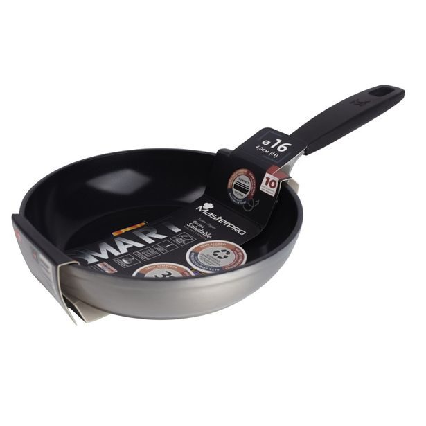 MASTERPRO Pánev s nepřilnavým povrchem SMART 16 cm stříbrná BGEU-3766