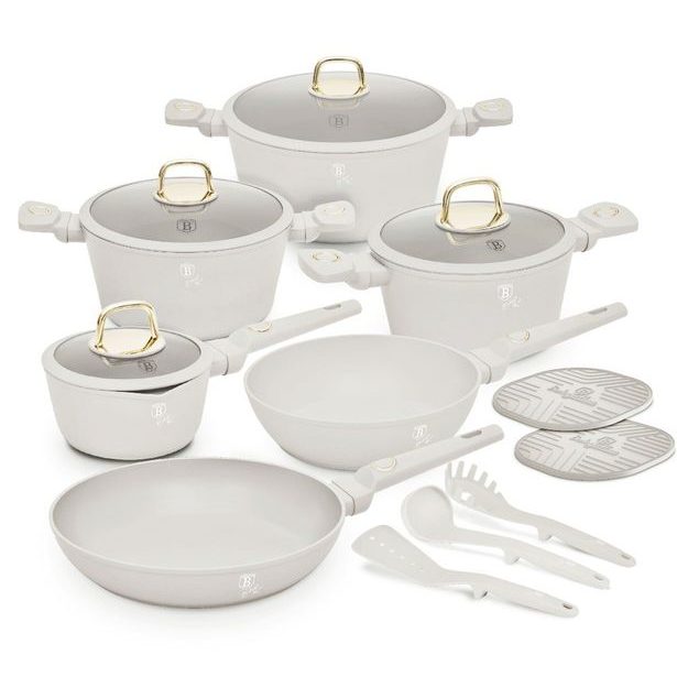 BERLINGERHAUS Sada nádobí s titanovým povrchem 15 ks Sahara Collection BH-8081