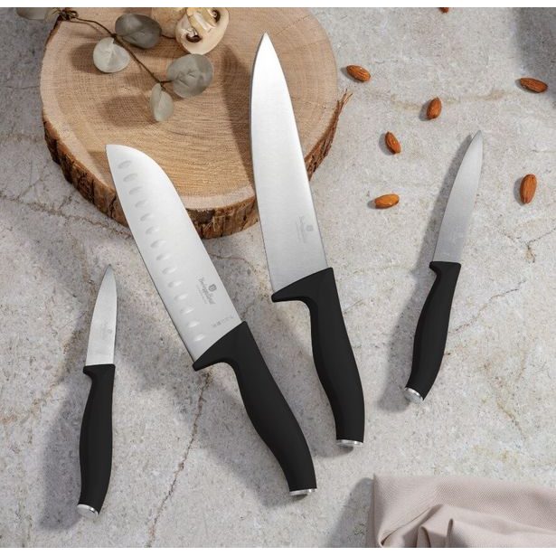 BERLINGERHAUS Sada nožů nerez 4 ks Matte Black Collection BH-2957