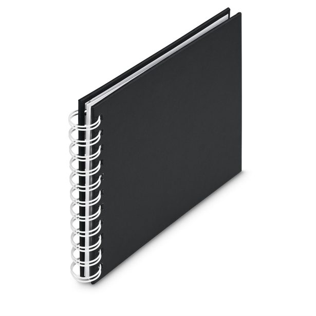 Hama album klasické spirálové FINE ART 18,5x15 cm, 30 stran, nová černá, bílé listy