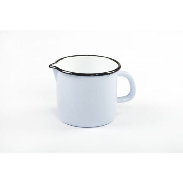 hrnek d12cm s výlevkou, smalt, mix barev