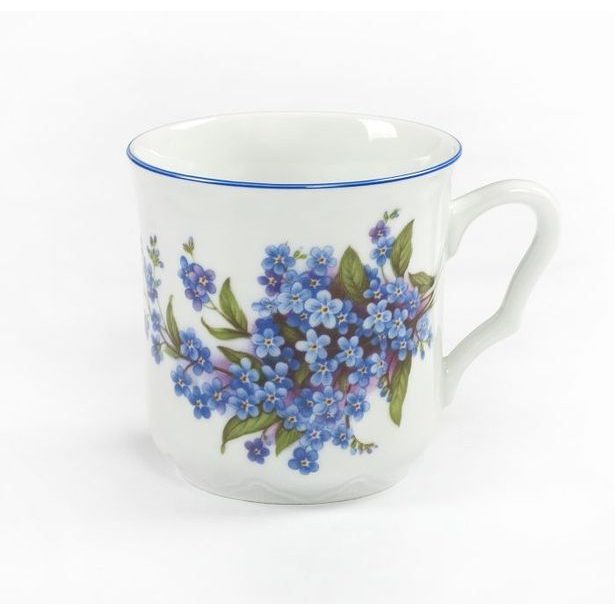 hrnek 270ml KAREL-ŠEŘÍK MODRÝ, čes.porcelán