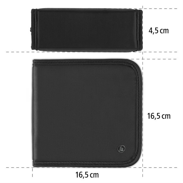 Hama puzdro Nylon Wallet na 32 CD/DVD, čierne