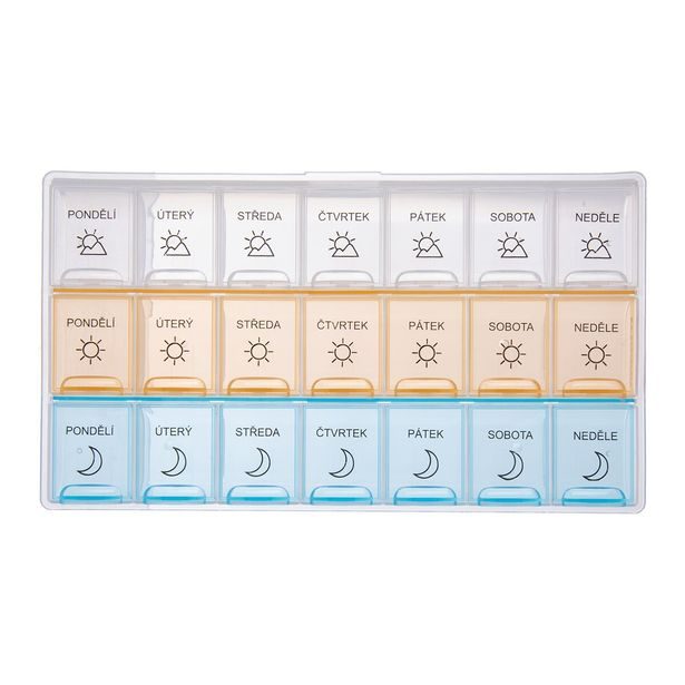 Organizér na léky týdenní 3 sekce