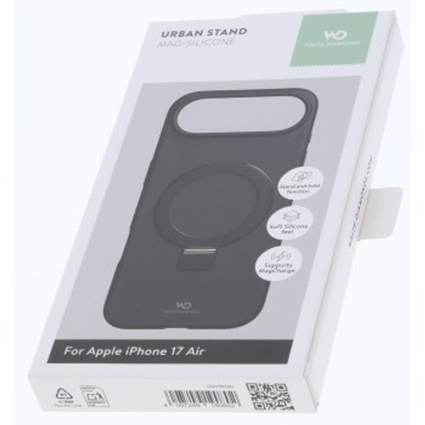 White Diamonds Mag Urban Stand Case, kryt pro Apple iPhone Air, MagSafe kompatibilní, černý