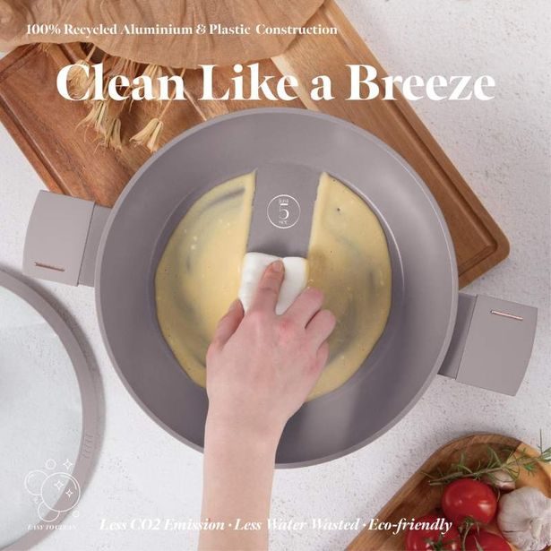 BERLINGERHAUS Pánev s titanovým povrchem a poklicí 28 cm Taupe Collection BH-8098