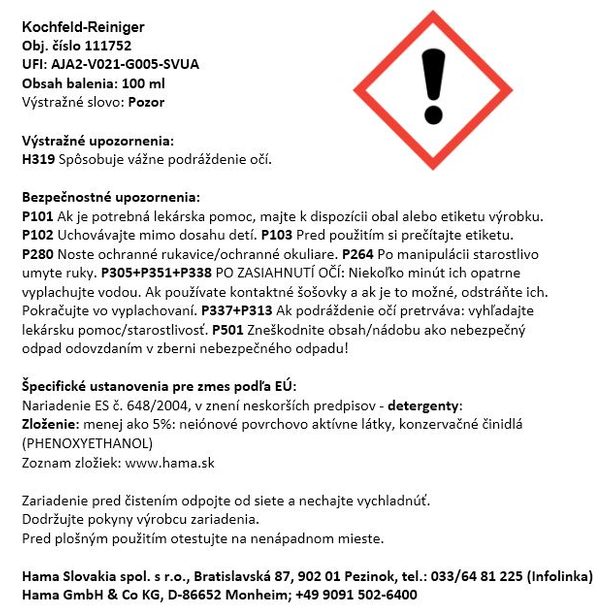 Xavax set pro čištění/údržbu sklokeramických/indukčních varných desek, 3dílný