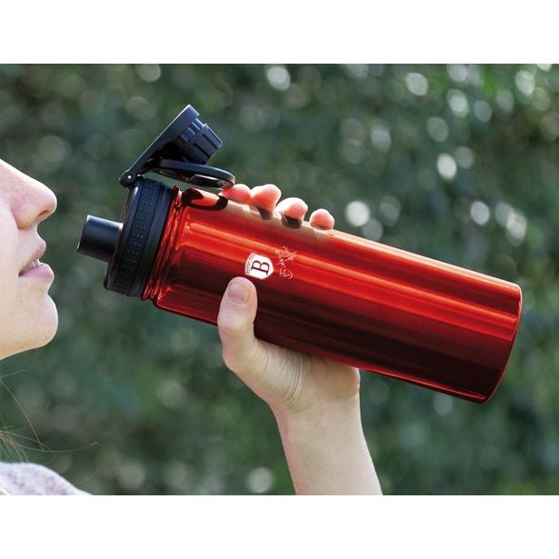 BERLINGERHAUS Lahev sportovní nerez 18/10 Burgundy Metallic Line 0,54 l BH-7751