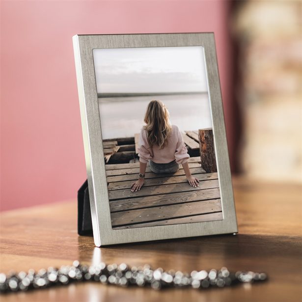 Hama portrétový rámeček RIVA, 13x18 cm, titanová