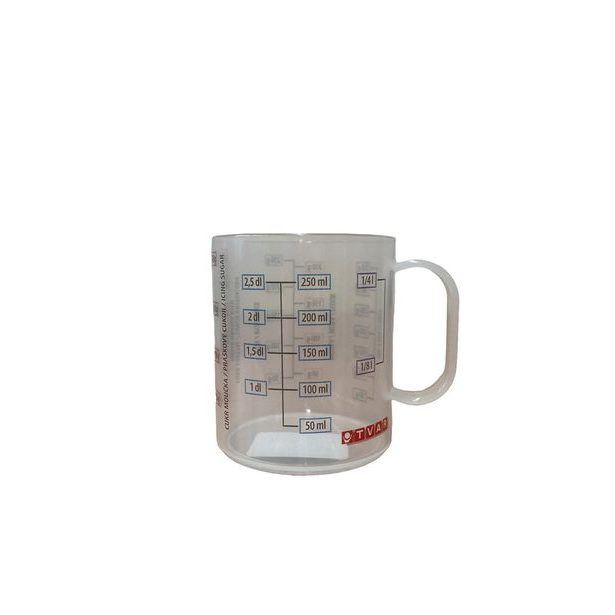 odměrka 0,25l PP HRNÍČEK s potiskem IML, transp.