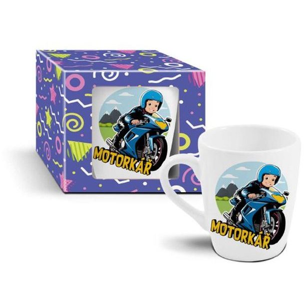 hrnek 340ml MOTORKÁŘ, dětský, DB, keramika