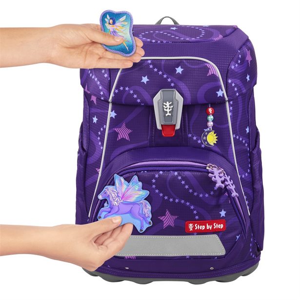 Školní aktovka Step by Step FIT, Pegasus Emily - 5 dílný set, AGR certifikát