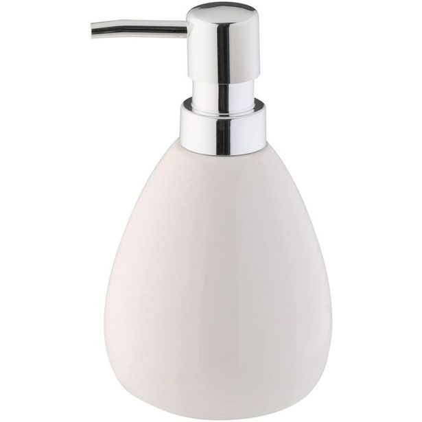 dávkovač 0,37l mýdla KERAM.bílý, d9x16,5cm