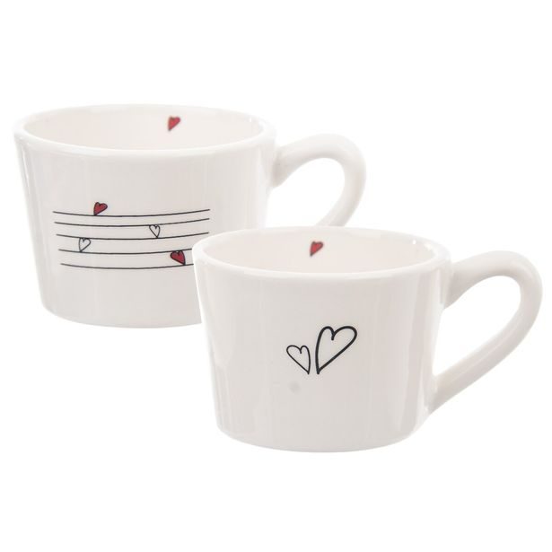 Hrnek SRDÍČKA 0,23 l 2 ks