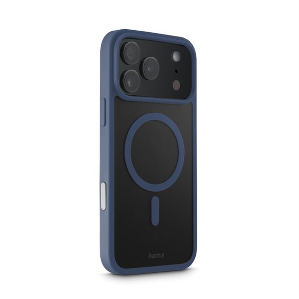 Hama Frame Protect, kryt pro Apple iPhone 17 Pro Max, magnetický, průhledný/modrý