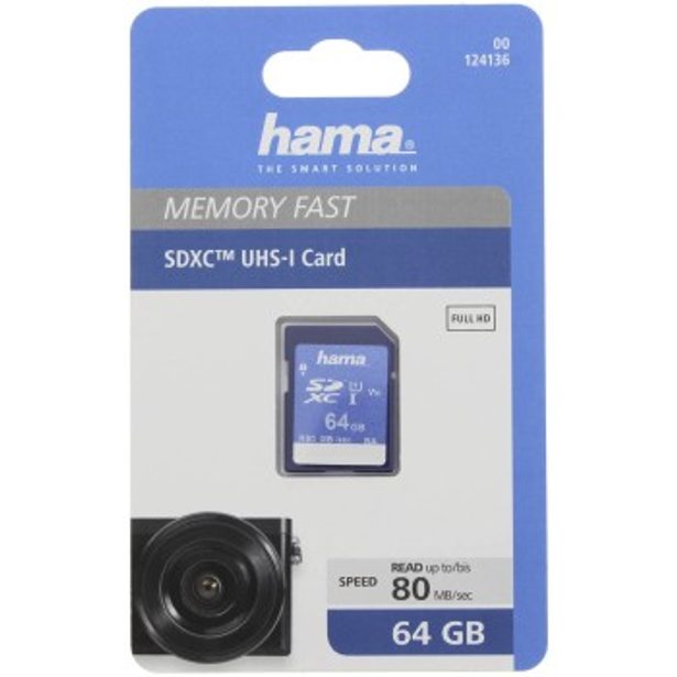 Hama SDXC 64 GB Class 10, UHS-I 80 MB/s