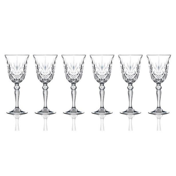 sklen. 280ml, 6ks, RCR MELODIA, ČERVENÉ VÍNO, DB