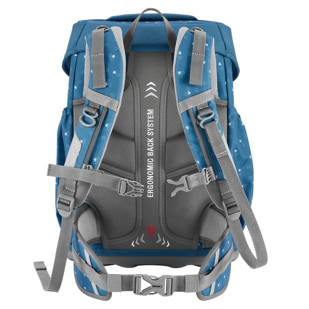 Školní aktovka pro prvňáčky – 4 dílný set, Step by Step BASIS Blue Hearts, AGR