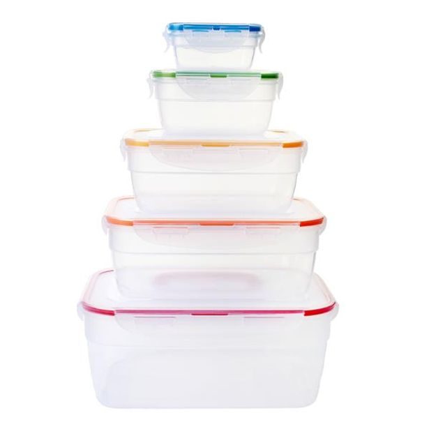 LOCKNLOCK SADA DÓZ NA POTRAVINY LOCK 5KS OBDÉLNÍK_hamashop