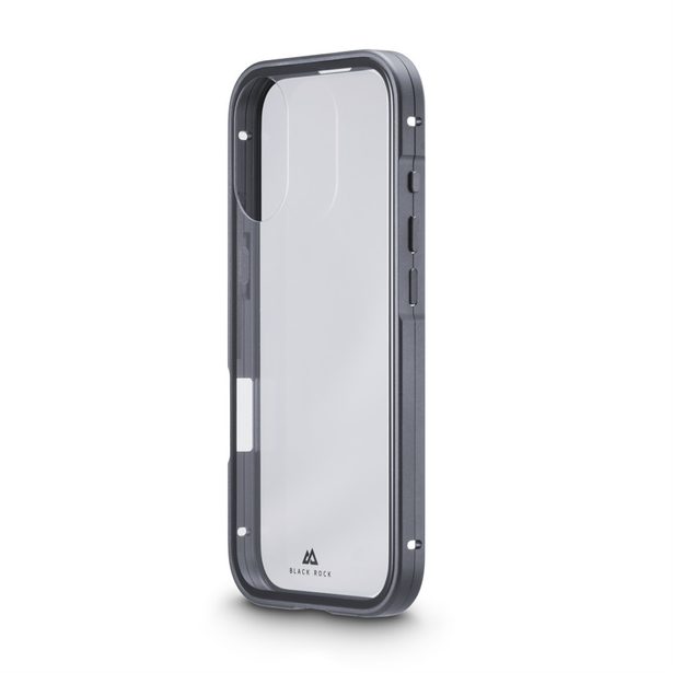 Black Rock 360° Glass, kryt pro Apple iPhone 17, skleněný, přední + zadní díl, průhledný/černý