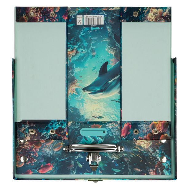 BAAGL Skládací školní kufřík Delfín s kováním