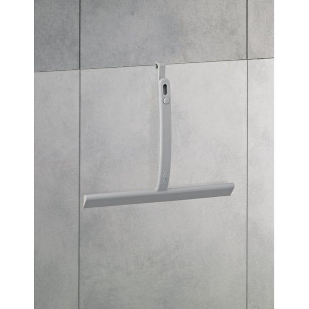 KELA Stěrka do koupelny Toni silikon světle šedá KL-20653