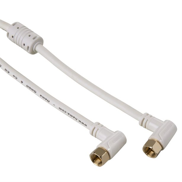 Hama SAT kábel F-vidlica - F-vidlica, 5 m, kolmé konektory 95 dB, 3*