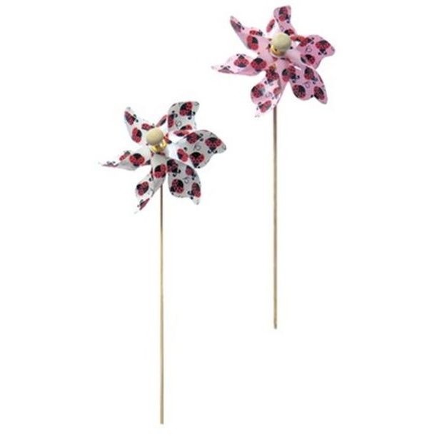 zápich Větrník 9cm, BERUŠKY pvc+dřevo, dekorace