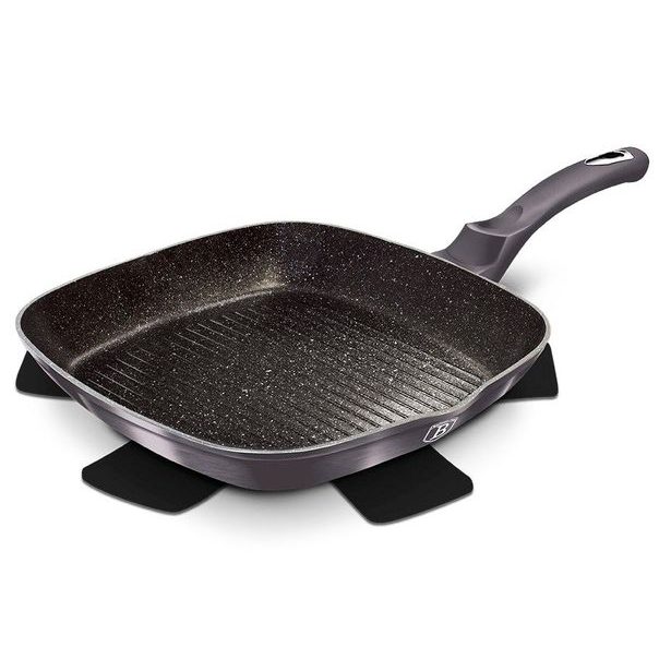 BERLINGERHAUS Pánev grilovací s mramorovým povrchem 28 cm Carbon PRO Line BH-6901
