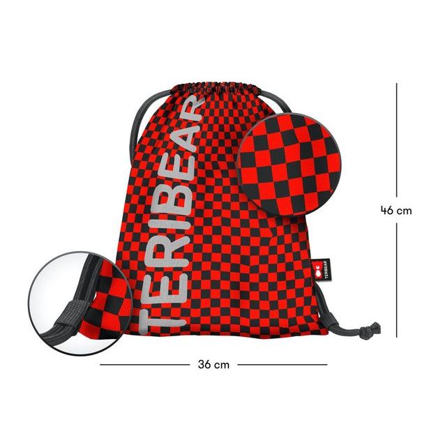 BAAGL Sáček na obuv TERIBEAR červený Baagl